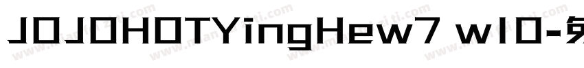 JOJOHOTYingHew7 w10字体转换
